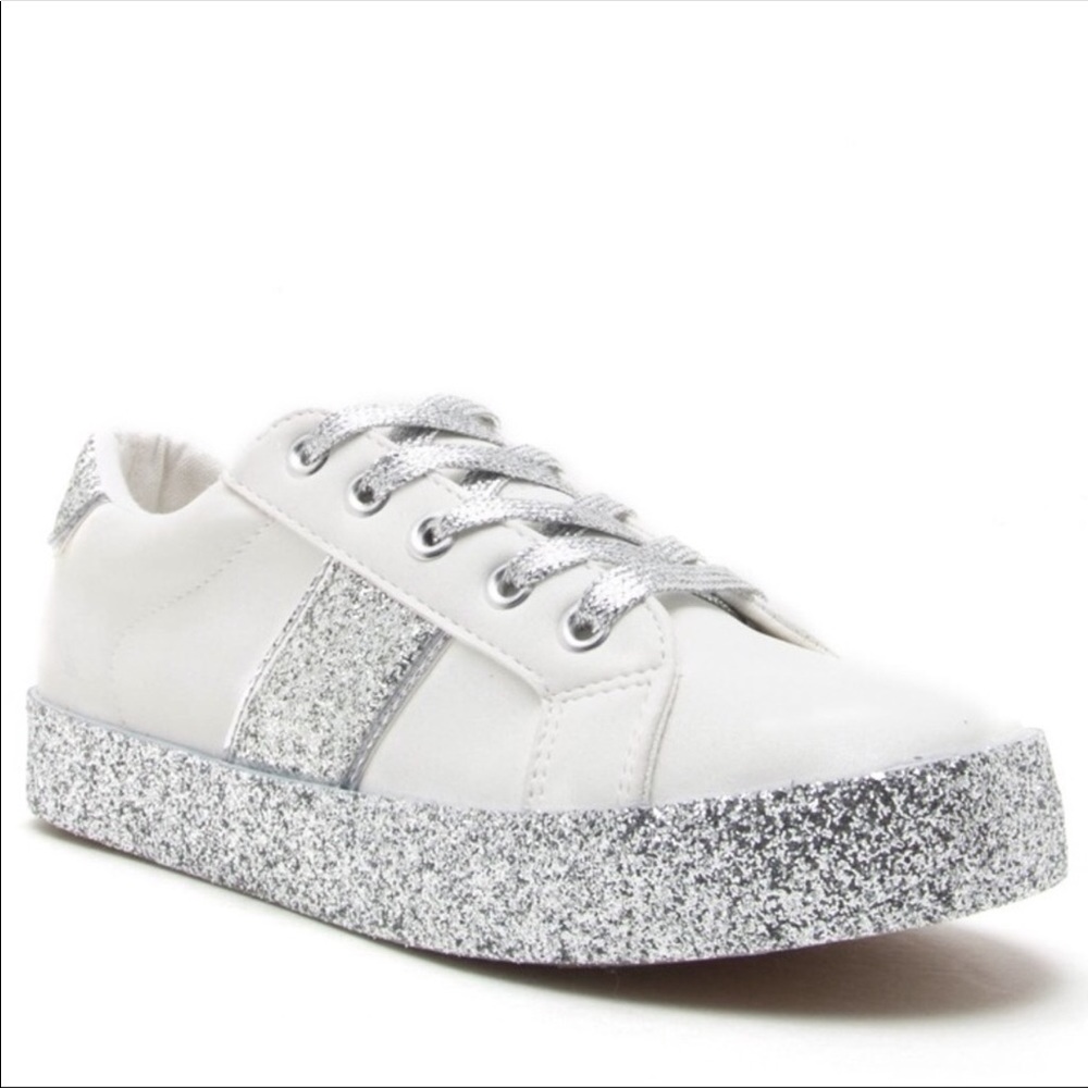 QUPID Brand new Cupid sneakers with silver glitter